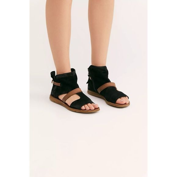 Free People x Miz Mooz Tulum Leather Boot Sandals - Picture 8 of 10